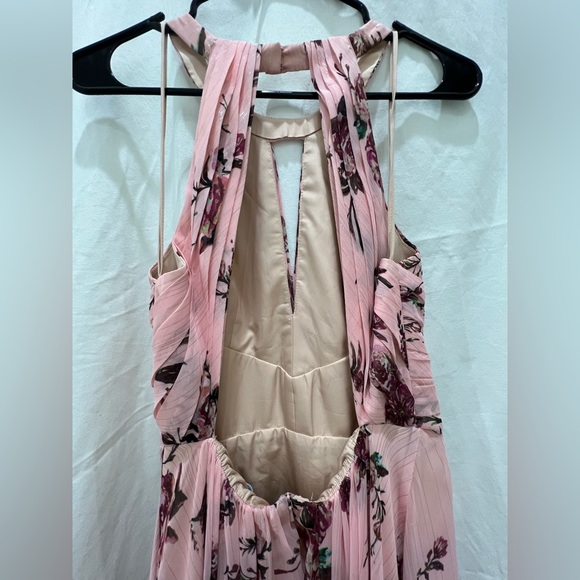 NWT Marchesa Notte Carrara Floral Pink Floral Maxi Dress - Picture 9 of 12